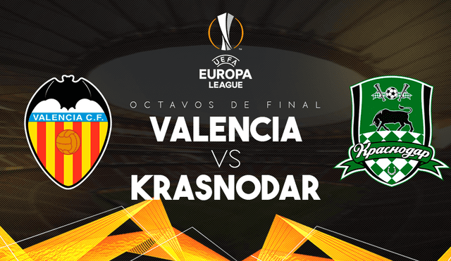 Valencia vs Krasnodar: españoles vencieron por 2-1 por la ida de octavos de la Europa League [VIDEO]