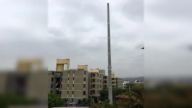 Surco: preocupación por instalación de antena de más de 40 metros de altura