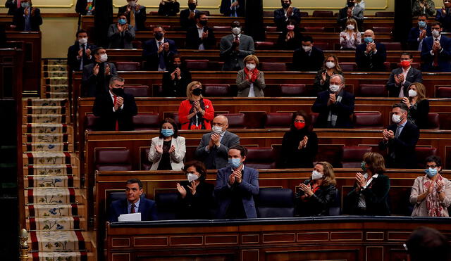 El Partido Socialista y Podemos encabezaron la aprobación del proyecto de ley de eutanasia. Foto: EFE