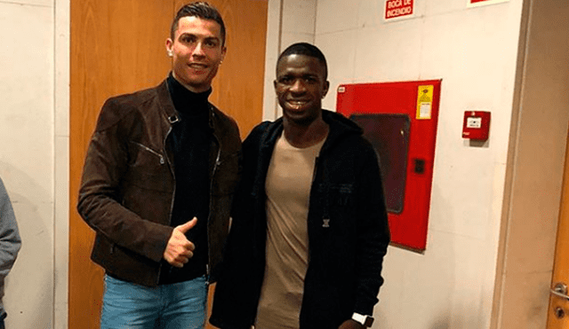 Instagram: Vinicius presenció el Clásico y conoció a Cristiano Ronaldo [FOTO]