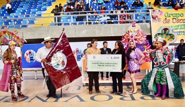 Trabajadores de la Corte de Cajamarca en la premiación del Poder Judicial.