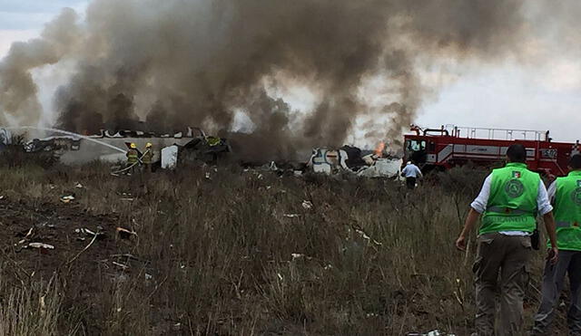 Al menos 12 heridos críticos en accidente aéreo