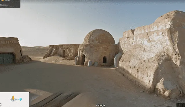 Desliza para ver las locaciones de Star Wars que captó Google Maps. Foto: Captura.