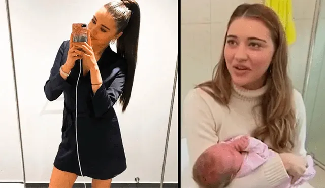 Erin Langmaid, tuvo que dar a luz de emergencia en el piso de su baño tras enterarse que en su vientre albergaba un bebé de 37 semanas.