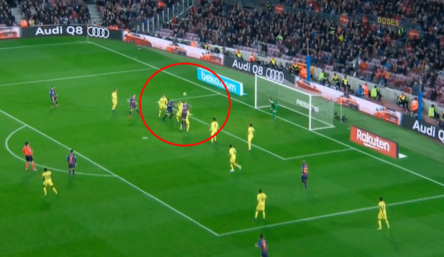 Barcelona vs Villarreal: Piqué aprovechó genial asistencia para poner el 1-0 [VIDEO]