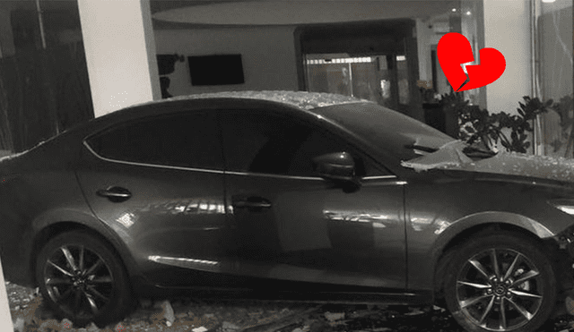 Facebook: Mujer chocó su auto contra hotel donde su esposo estaba con su amante