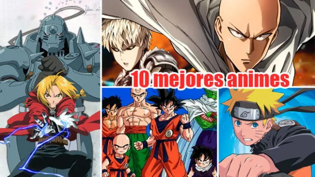 Los 10 mejores animes según IMDb. Créditos: Composición