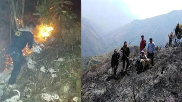 Nuevo incendio forestal afectó flora en Cusco