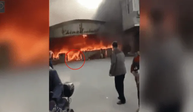 YouTube: Mujer envuelta en llamas huye de infernal incendio [VIDEO]