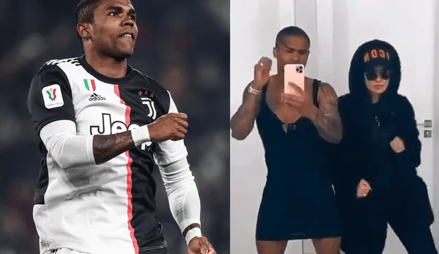 Juventus: Douglas Costa se pone el vestido de su novia en video viral durante la cuarentena.