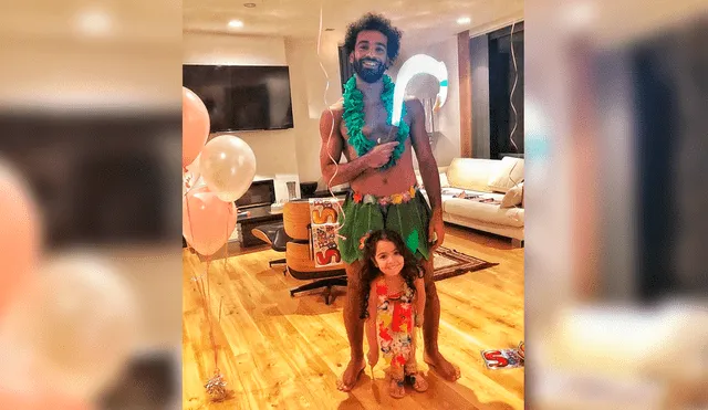 Mohamed Salah se disfrazó de un conocido personaje de Disney por el cumpleaños de su hija.