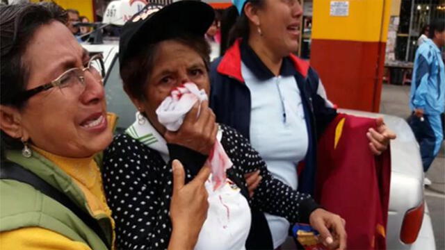 Chimbote: represión policial deja herida a una maestra 