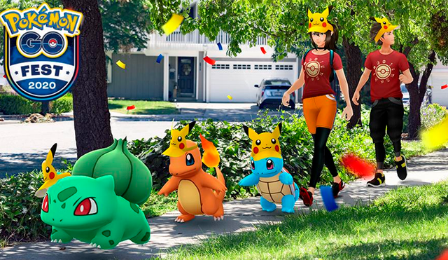 Los entrenadores podrán capturar a Charmander y Squirtle con visera de Pikachu. Foto: Pokémon GO.