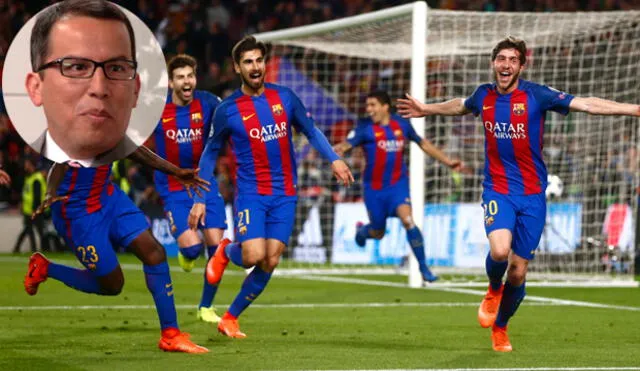 Daniel Peredo y su eufórica narración del gol que le dio el triunfo histórico al Barcelona | AUDIO
