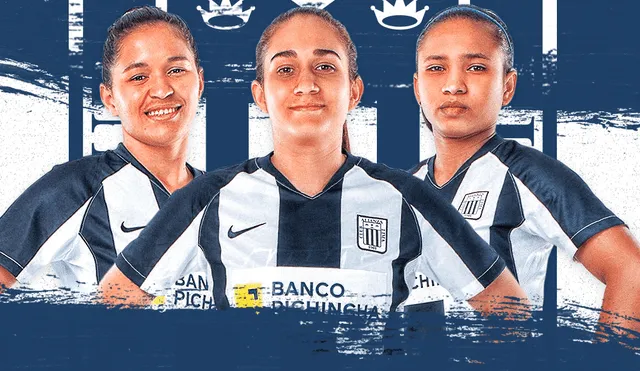 (De izq. a der.) Neidy Romero, María Ortegano y Heidie Padilla, nuevas jugadoras de Alianza Lima. Gráfica: La República.