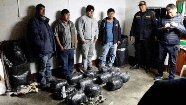 La Libertad: Hallan 72 kilos de marihuana escondidos en bodega de bus