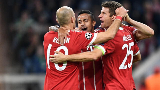Bayern Múnich venció 3-0 al Celtic y es escolta en el Grupo B de Champions League