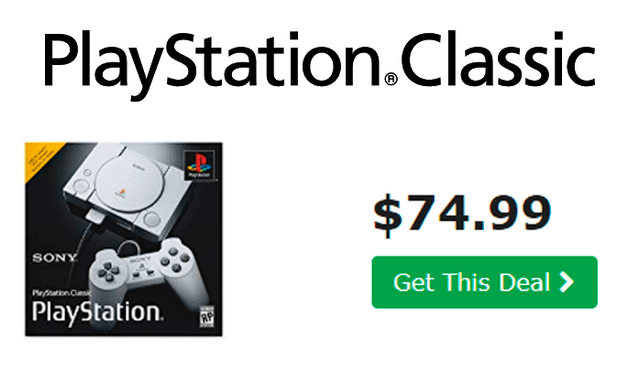 El precio de la PlayStation Classic cae a 74.99 dólares en Amazon