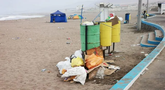 Moquegua. Playas de Ilo terminaron regadas de basura.