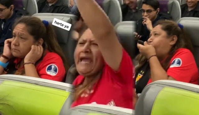 Hincha de FBC Melgar hizo sus cánticos en un avión lleno de fanáticos de Alianza Lima. Foto: composición LR