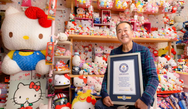 YouTube: policía de 67 años es el dueño de la colección más grande de Hello Kitty [VIDEO]