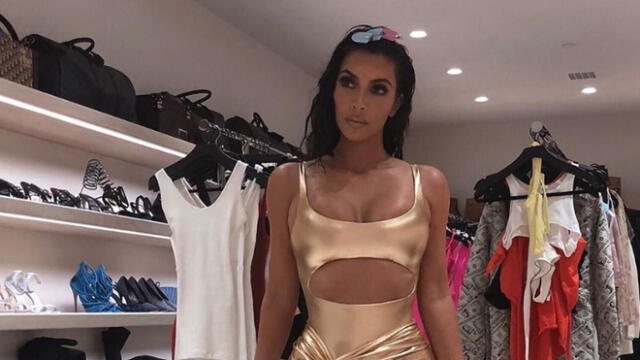 Kim Kardashian y su vestido más atrevido causan sensación en Los Ángeles