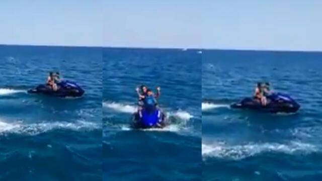 Facebook: Accidente en moto acuática pudo terminar en tragedia [VIDEO]