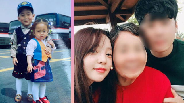 Fotos de Goo Hara y su familia.