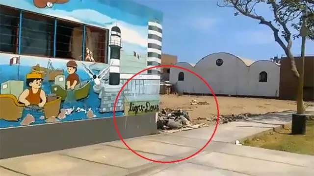 Callao: exteriores de colegio son usados para arrojar desperdicios [VIDEO]