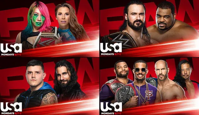 WWE RAW EN VIVO HOY previo a Clash of Champions 2020. Foto: WWE/Composición