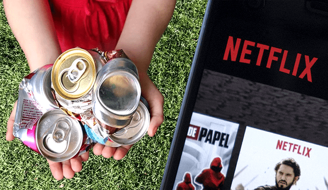 Nueva campaña permitirá pagar Netflix con latas recicladas.