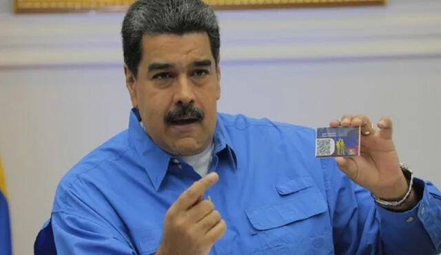 Maduro lanzó el Carnet de la Patria hace algunos años. Foto: difusión