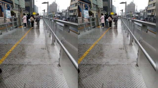 Metropolitano: pisos mojados en estaciones generan malestar entre los usuarios