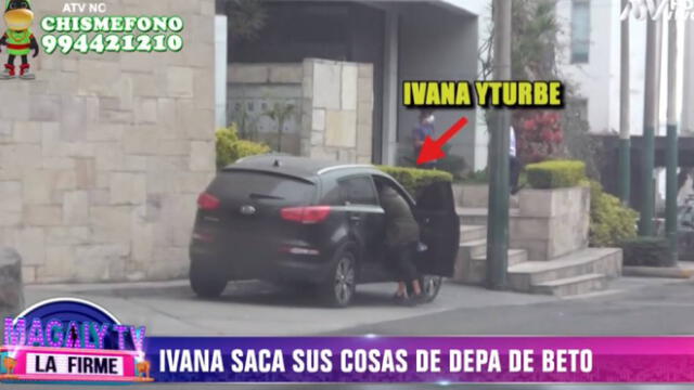 Ivana Yturbe saca sus cosas de la casa de Beto Da Silva y es grabada por Magaly TV, la firme