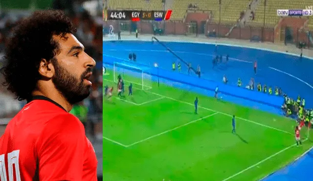 Mohamed Salah hizo fenomenal gol olímpico en goleada de Egipto [VIDEO]