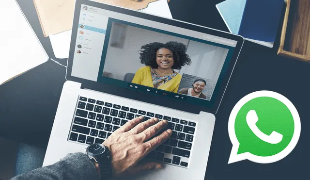 La versión web y de escritorio de WhatsApp muestra un nuevo botón para iniciar las llamadas de voz y las videollamadas. Foto: Composición La República