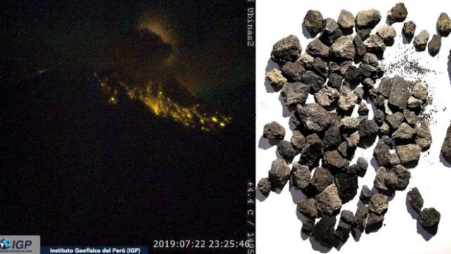 fragmentos volcánicos del volcan ubinas