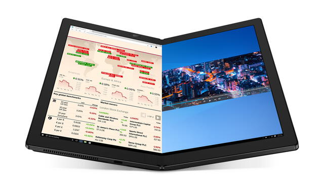 El Lenovo ThinkPad X1 Fold  tiene una pantalla OLED de 13.3 pulgadas. Foto: Lenovo