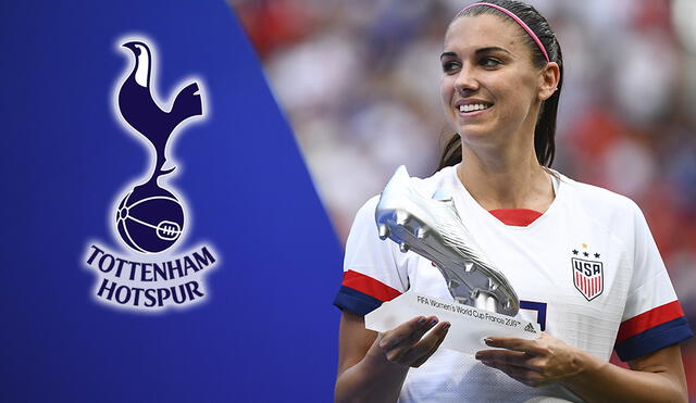 Alex Morgan ficha por Tottenham de la Premier League Femenina. Foto: AFP