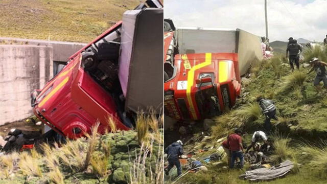 El accidente de tránsito ocurrió este sábado en la vía Santa Lucía- Arequipa.