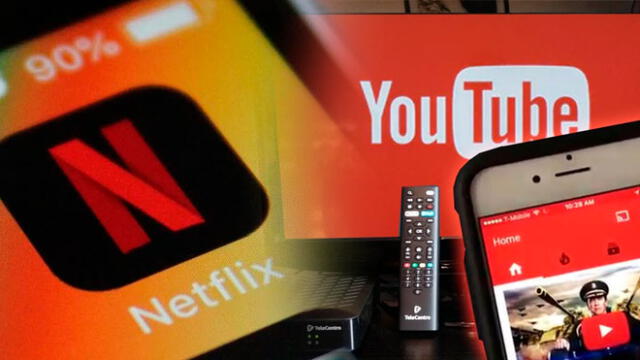 Netflix y YouTube reducirán la calidad de su red en Europa ante emergencia sanitaria. Foto: Composición