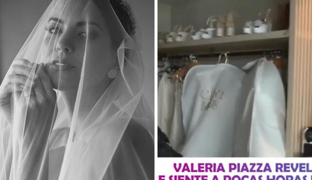 Valeria Piazza y Pierre Cateriano contraerán nupcias este sábado 19 de noviembre. Foto: Instagram Valeria Piazza/captura América TV