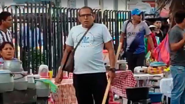 Extranjero amenaza con cuchillo a fiscalizadores en Piura [VIDEO]