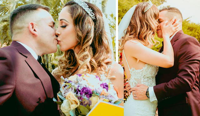 Olinda Castañeda y Christian Marcial se mostraron felices por cumplir un mes de casados. Foto: Olinda Castañeda / Instagram