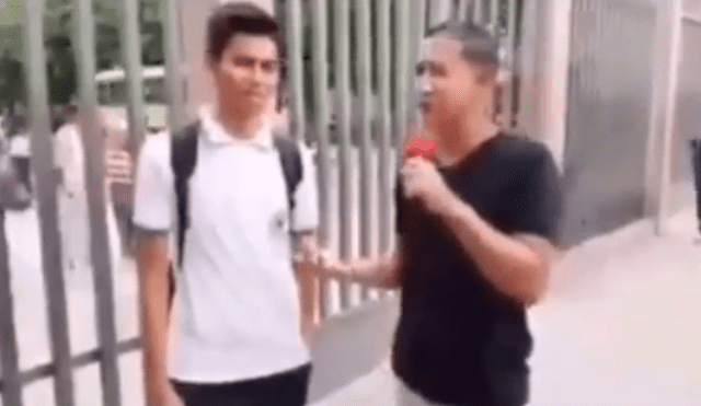 YouTube Viral: estudiante "trolea" a reportero con esta insólita respuesta [VIDEO] 