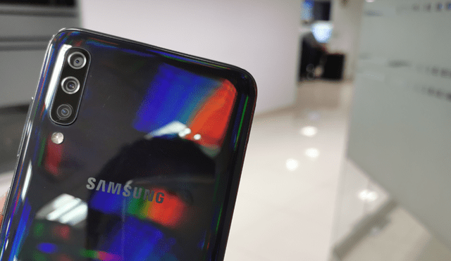 El Samsung Galaxy A70 cuenta con una triple cámara principal. Foto: Juan José López.
