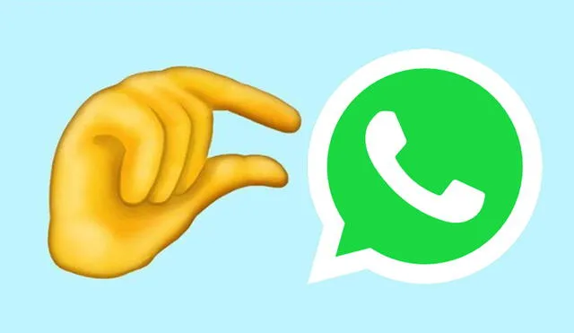Este emoji de WhatsApp es representado con un mano con el pulgar y el índice muy próximos. Foto: composición LR