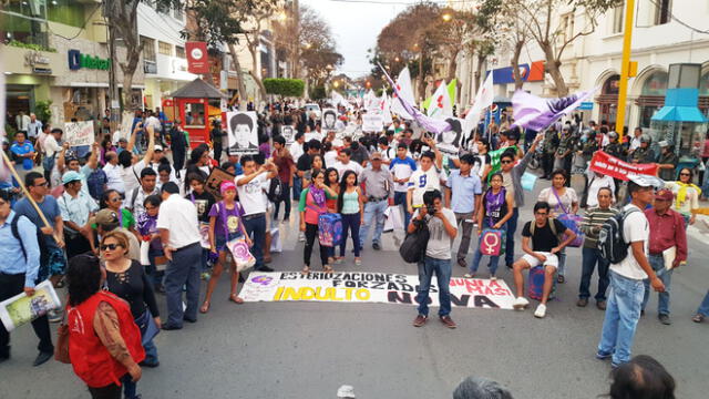 Chiclayo: Población volvió a las calles para protestar contra el indulto a Fujimori [FOTOS Y VIDEO]