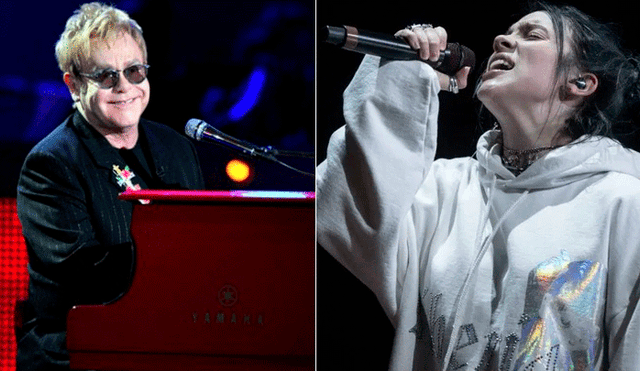 Elton John y Billie Eilish. Foto: Composición