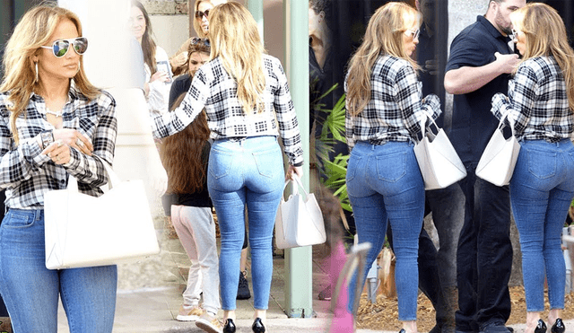 Jennifer Lopez llevó a sus hijos al colegio y ajustado jean impactó a todos [FOTOS]